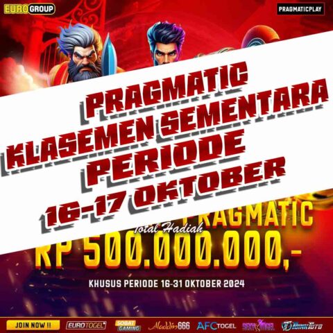 Turnamen Slot Pragmatic Periode 16-17 Oktober 2024