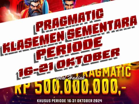 Turnamen Slot Pragmatic Periode 16-21 Oktober 2024